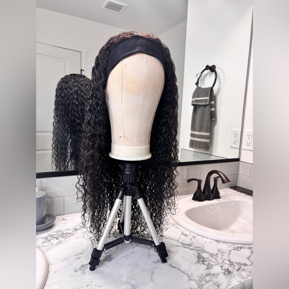 100% Human Hair deep wave Headband Wig glueless 23” - Picture 6 of 16